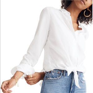 Madewell Tops - Madewell Tie Front Shirt Madewell Tops - Madewell Tie Front Shirt